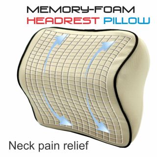 Bodyassist Memory-Foam Headrest Support Pillow
