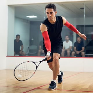 Bodyassist Compression Sports Arm Sleeve Red