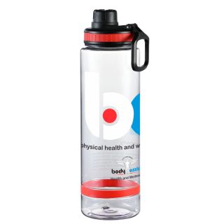 Bodyassist Sports Water Bottle 1000ml Clear PET BPA Free